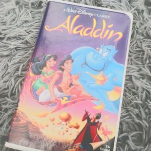 ❤*RARE* Black Diamond Aladdin WALT DISNEY VHS